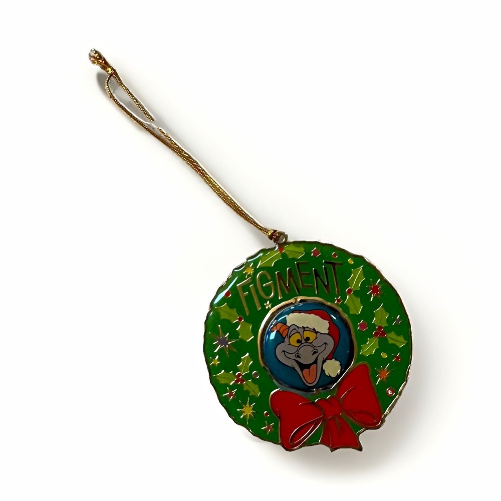 Epcot Disney Figment Metal Holiday Ornament "Season's Greetings from Epcot"